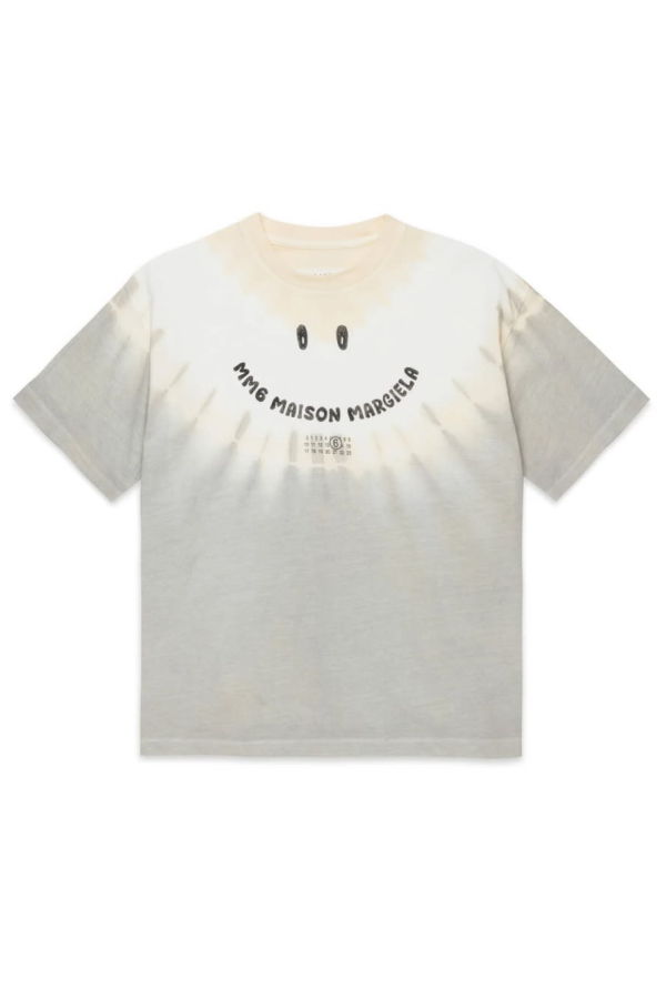 KIDS MM6 Maison Margiela T-Shirt With Smile Logo - White
