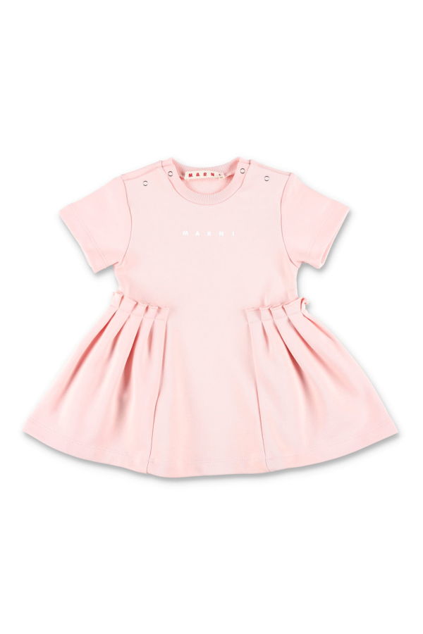 KIDS Marni Cotton Baby Sweatdress Dress - Pink