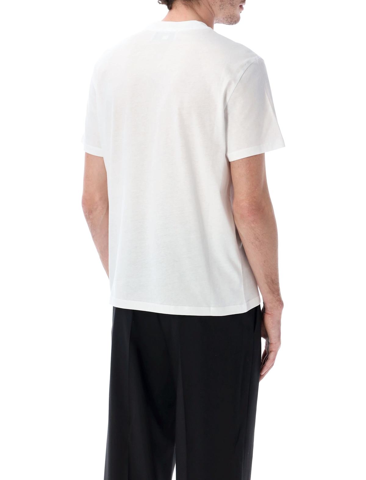 Ami Alexandre Mattiussi Ami Paris Organic Cotton Ami De Coeur T-Shirt - Blanc - Image 2 of 3