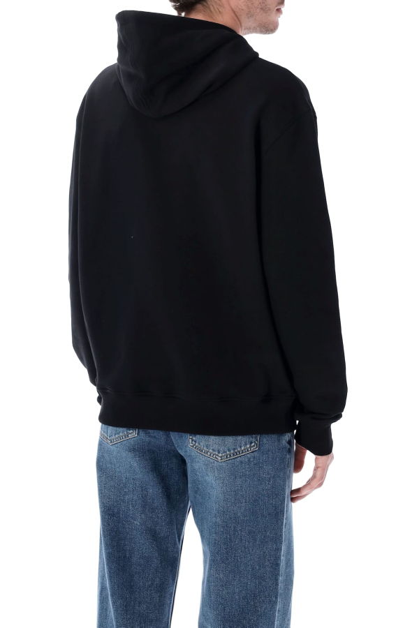 Ami Alexandre Mattiussi Ami Paris Ami De Coeur Cotton Hoodie - Noir