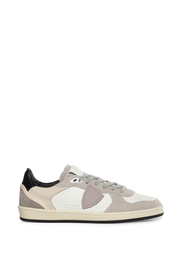 Philippe Model Pgal Leather Sneakers - White/Taupe/Black