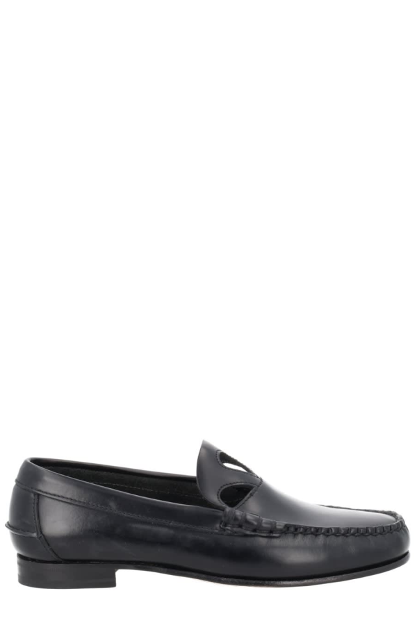 Hereu Moccasin With Cut-out Detail Shoes - Black