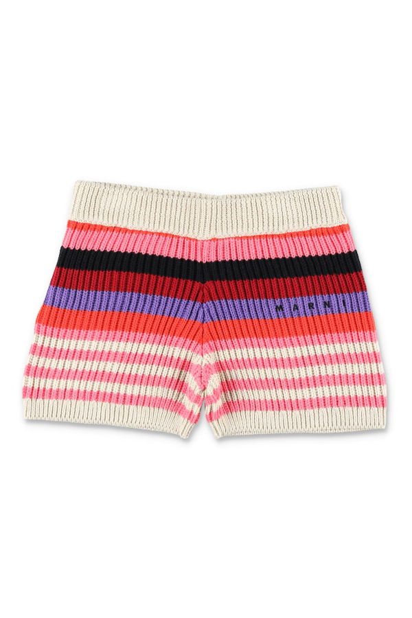 KIDS Marni Striped Cotton Knit Culottes - Multi
