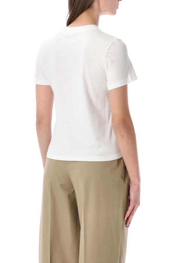 Ami Alexandre Mattiussi Ami Paris Ami De Cœur Cropped T-Shirt - White