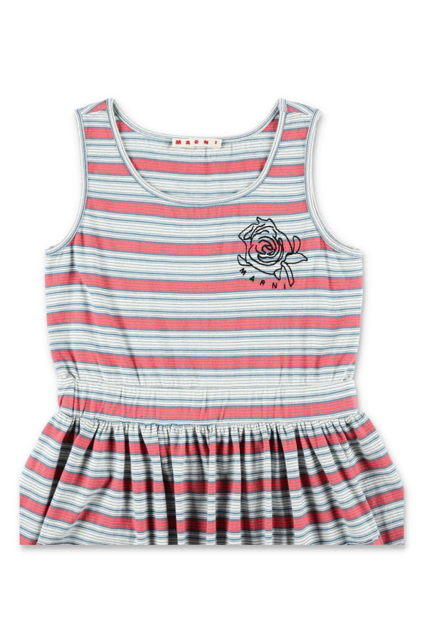 KIDS Marni Striped Jersey Dress