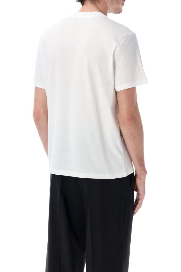 Ami Alexandre Mattiussi Ami Paris Organic Cotton Ami De Coeur T-Shirt - Blanc