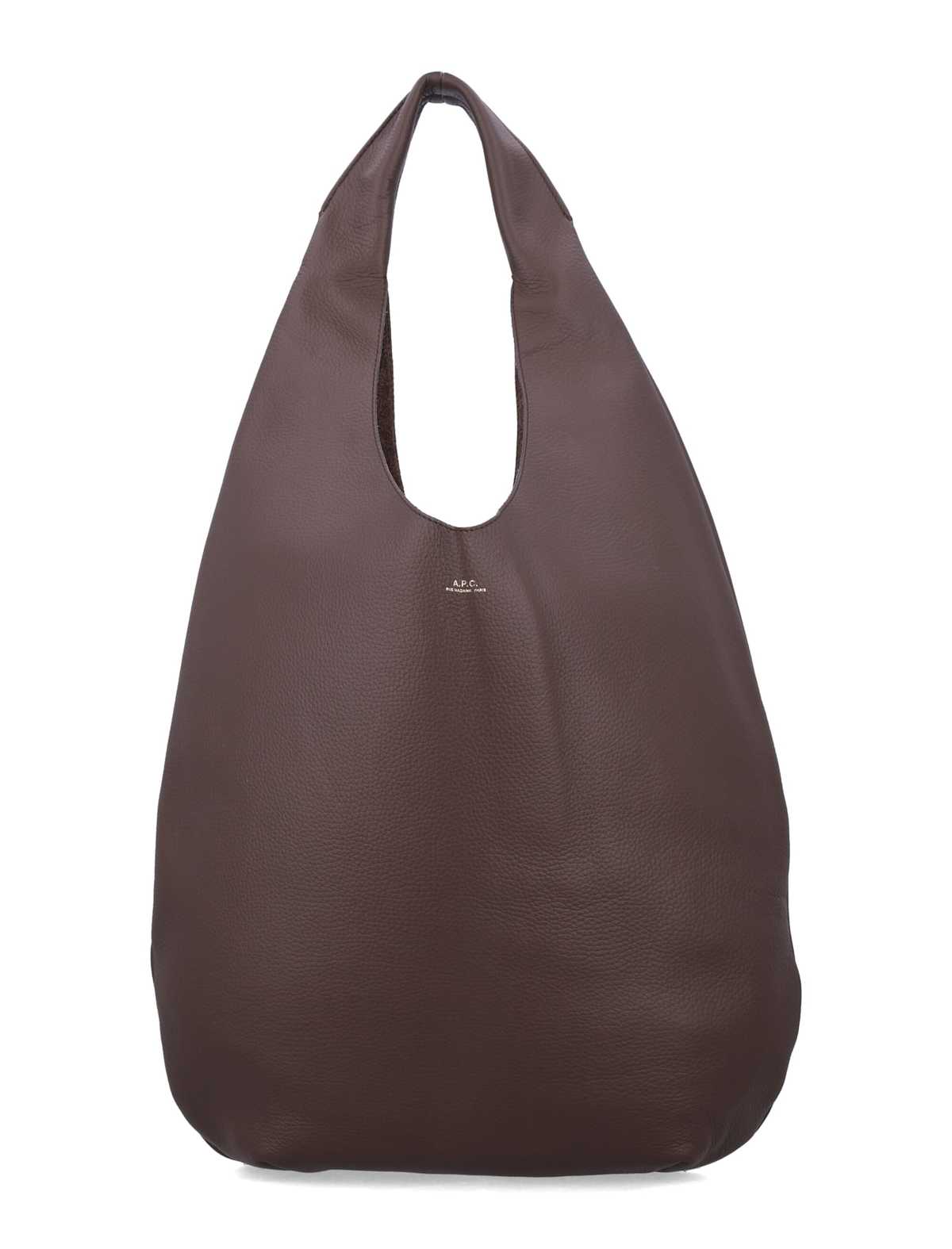 A.P.C. Le Neige Grained Leather Handbag - Tonka - Image 1 of 3