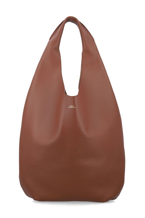A.P.C. Le Neige Grained Leather Handbag - Hazelnut