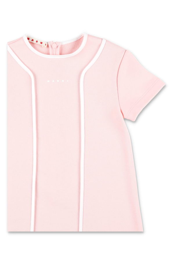 KIDS Marni Cotton Sweatdress Dress - Rose