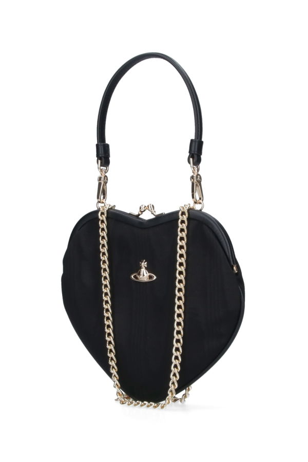 Vivienne Westwood Belle Heart Frame Shoulder Bag - Black