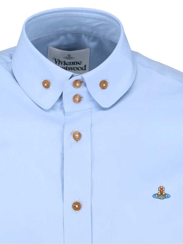 Vivienne Westwood Two Button Krall Shirt - Light Blue