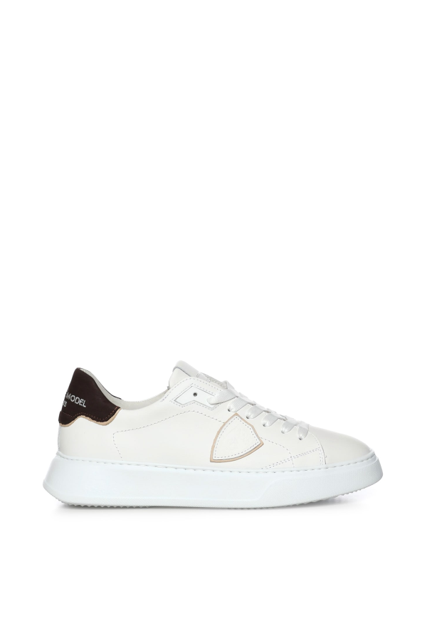 Philippe Model Temple Leather Sneaker - White