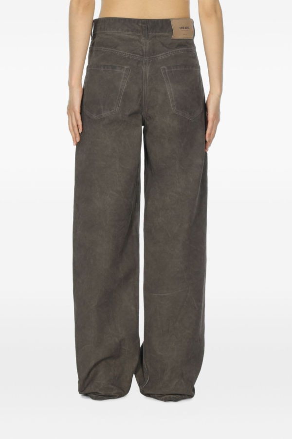 Uma Wang Phyllis Denim Cotton Jeans - Gray