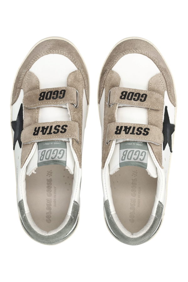 KIDS Golden Goose Old School Sneakers - White/Brown