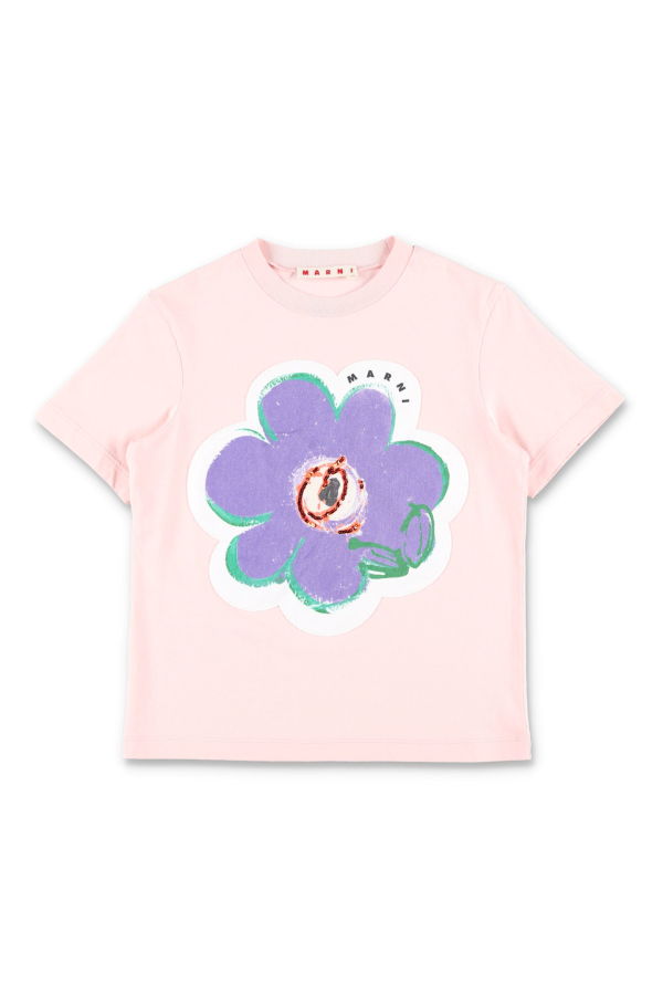 KIDS Marni Floral T-Shirt - Pink
