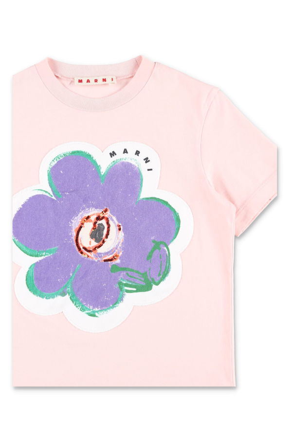 KIDS Marni Floral T-Shirt - Pink