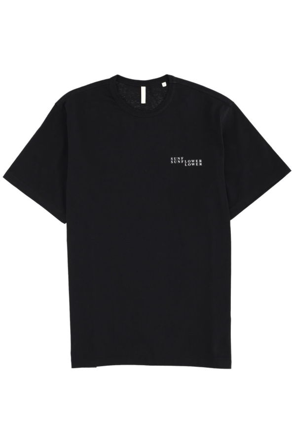 Sunflower T-Shirt With Logo Tee - Black