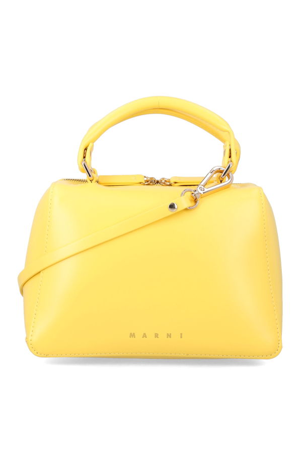 KIDS Marni Eco Leather School Bag - Yellow