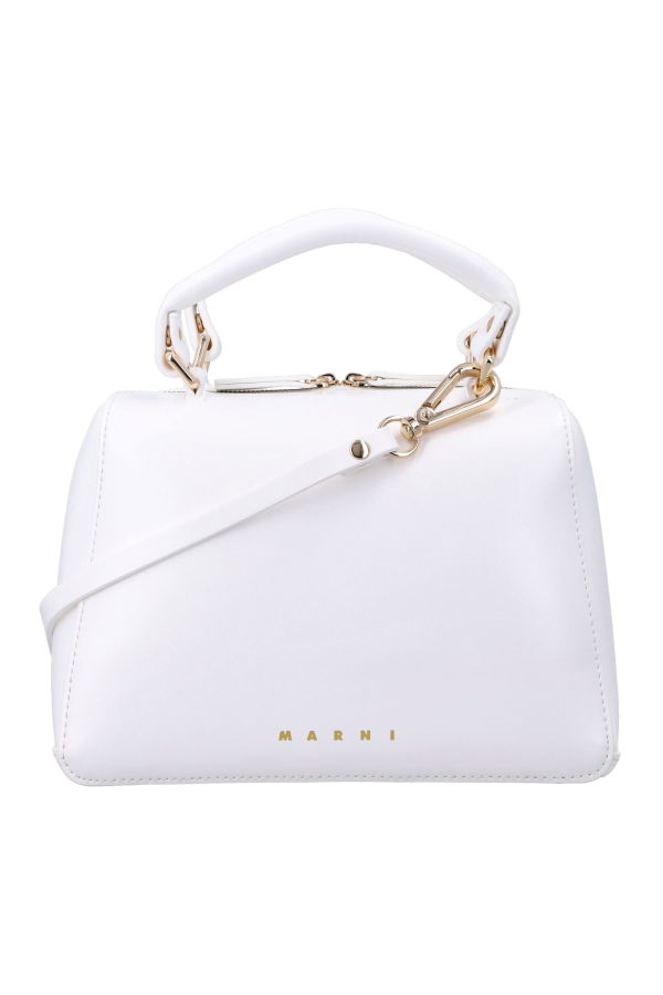 KIDS Marni Eco Leather School Bag - White