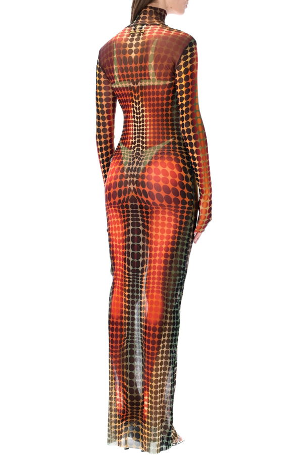 Jean Paul Gaultier Dots Re-edition Long Dress - Orange Multi