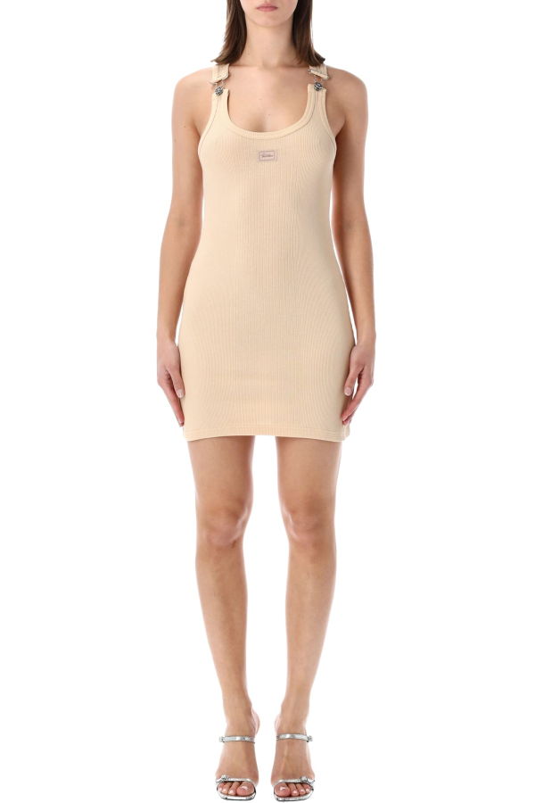 Jean Paul Gaultier Ribbed Short Dress - Nude
