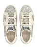 KIDS Golden Goose Old School Glitter And Leather Sneakers - Platinum/Cream - Thumbnail 2