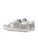 KIDS Golden Goose Old School Glitter And Leather Sneakers - Platinum/Cream - Thumbnail 4