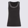 Fabiana Filippi Navy Cotton Top Tank Top - Blue - Thumbnail 1