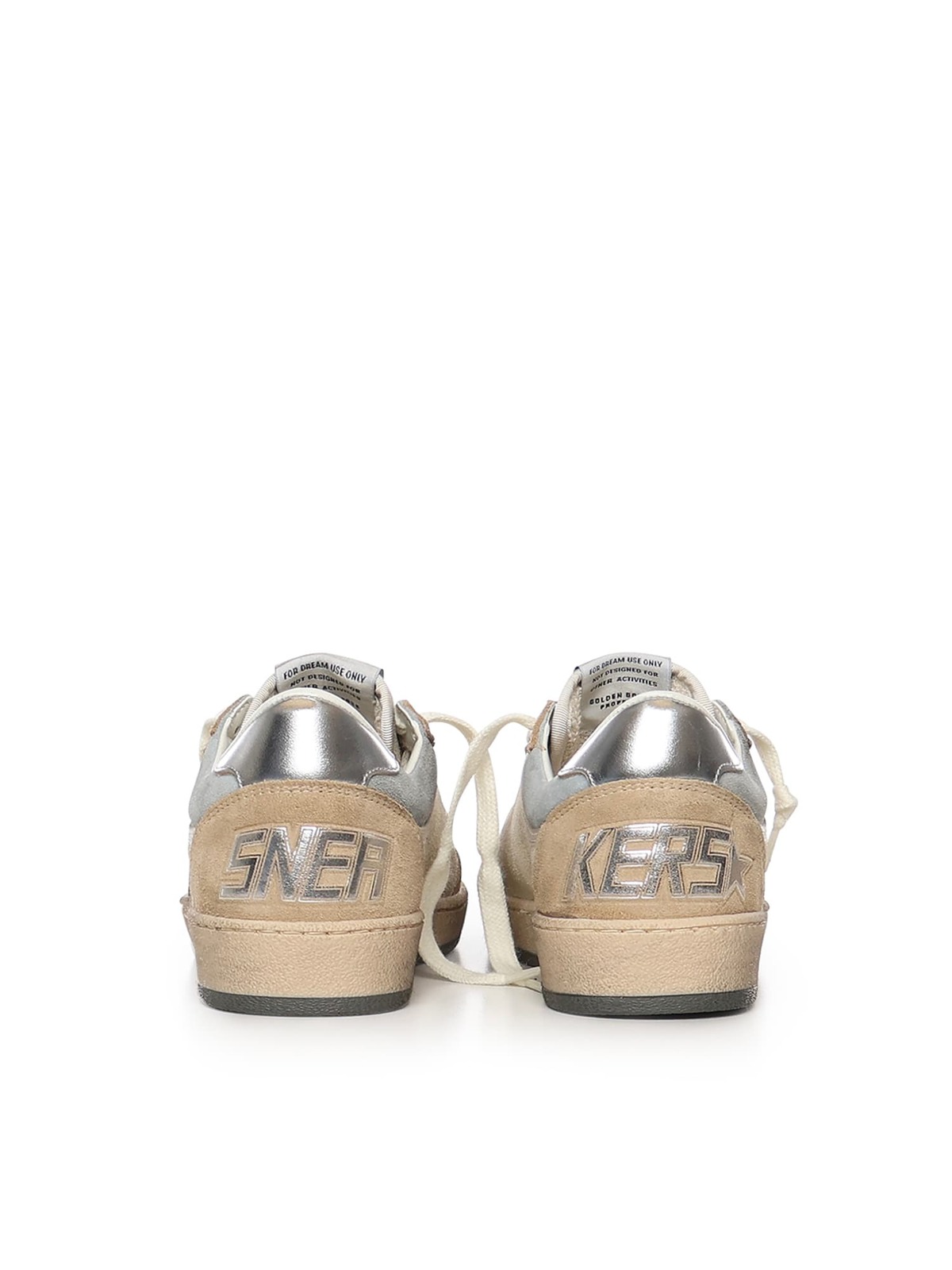 Golden Goose Ball Star Leather Sneaker - Marble Quarry Silver - Image 3 of 4