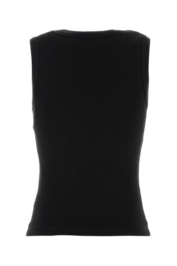 AGOLDE Stretch Cotton Blend Tank Top - Black
