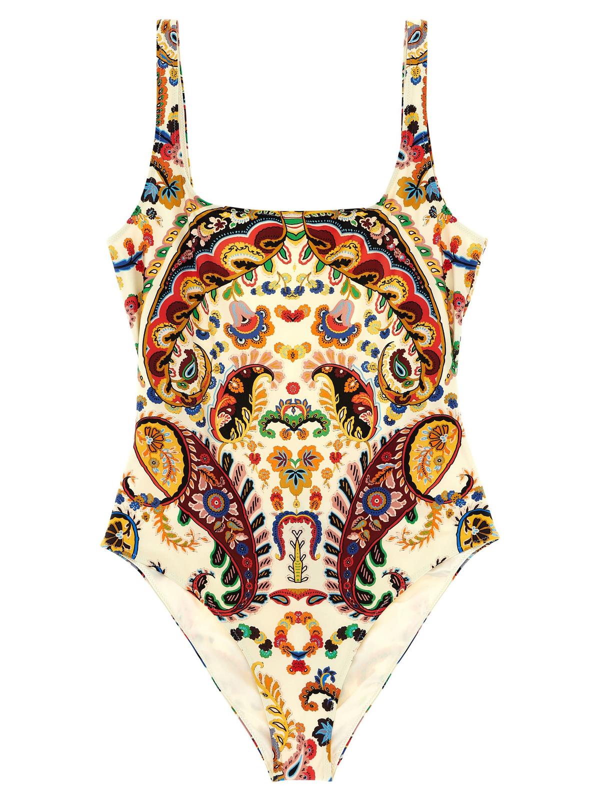 Etro Floral Paisley One-Piece Swimsuit - Multicolor - Image 1 of 3