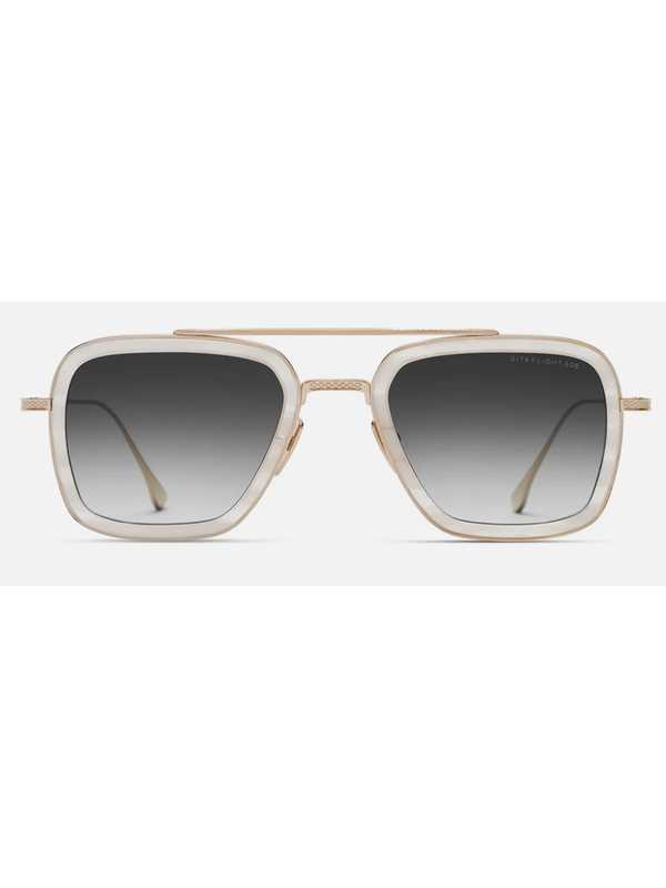 DITA FLIGHT.006 Sunglasses - White Swirl/White Gold