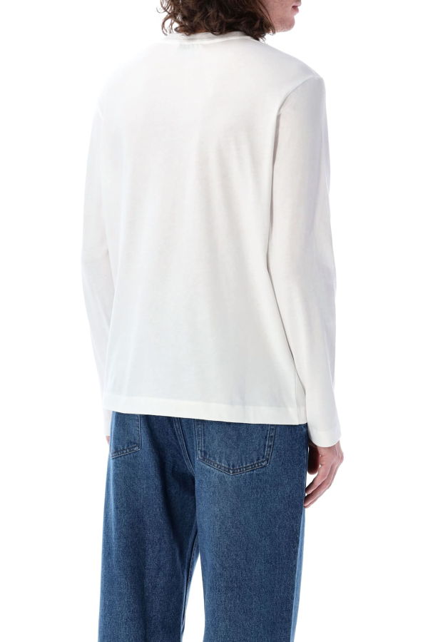 Ami Alexandre Mattiussi Ami Paris Long-Sleeve Ami De Coeur T-Shirt - Blanc