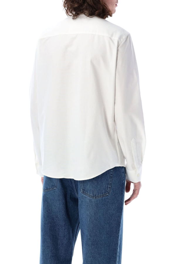 Ami Alexandre Mattiussi Ami Paris Cotton Ami De Coeur Shirt - White