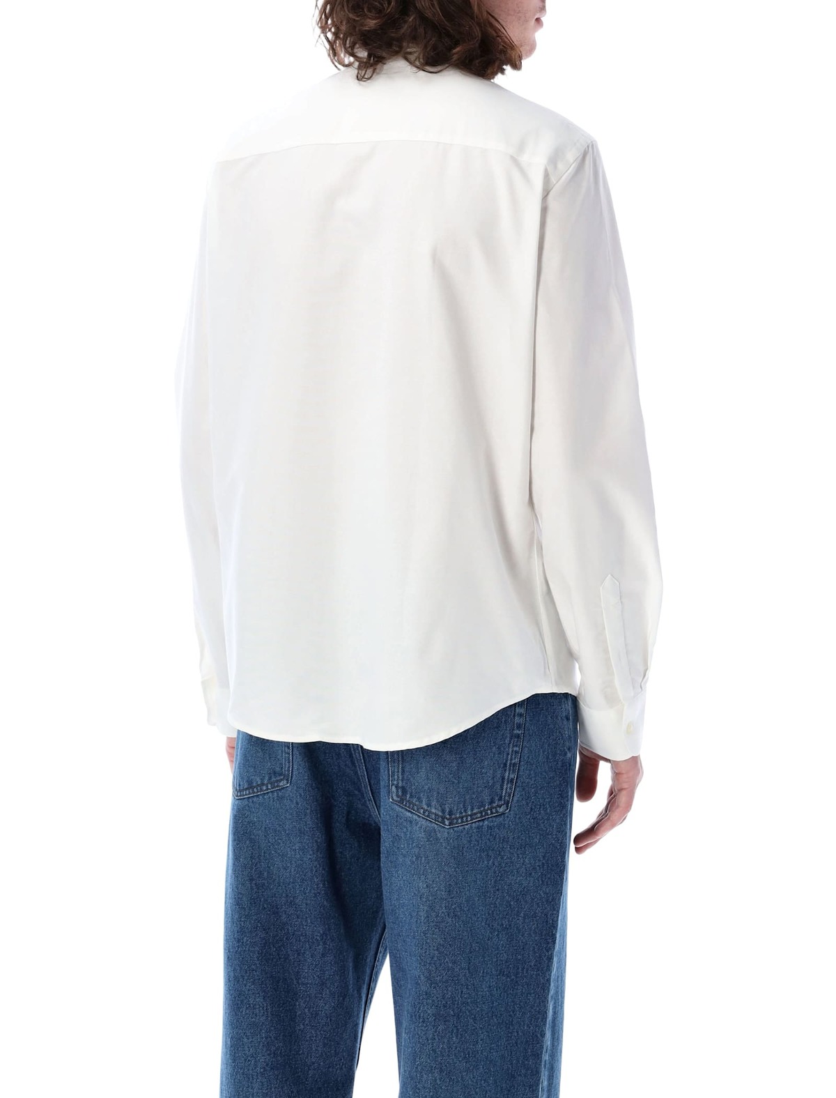 Ami Alexandre Mattiussi Ami Paris Cotton Ami De Coeur Shirt - White - Image 2 of 3