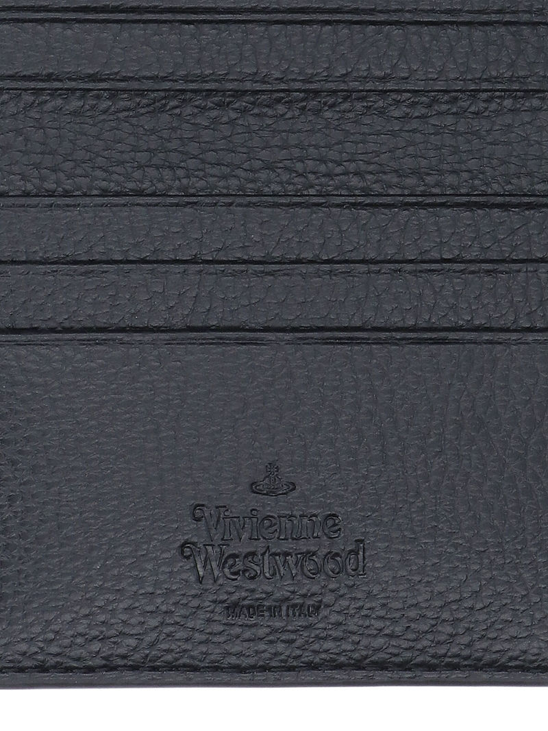 Vivienne Westwood Orb Bi-Fold Card Holder - Black