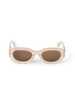 Off-White OERI14E Palmer Sunglasses - Beige/Brown - Thumbnail 1