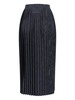 MM6 Maison Margiela Pleated Midi Skirt - Black - Thumbnail 2
