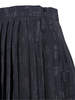 MM6 Maison Margiela Pleated Midi Skirt - Black - Thumbnail 5
