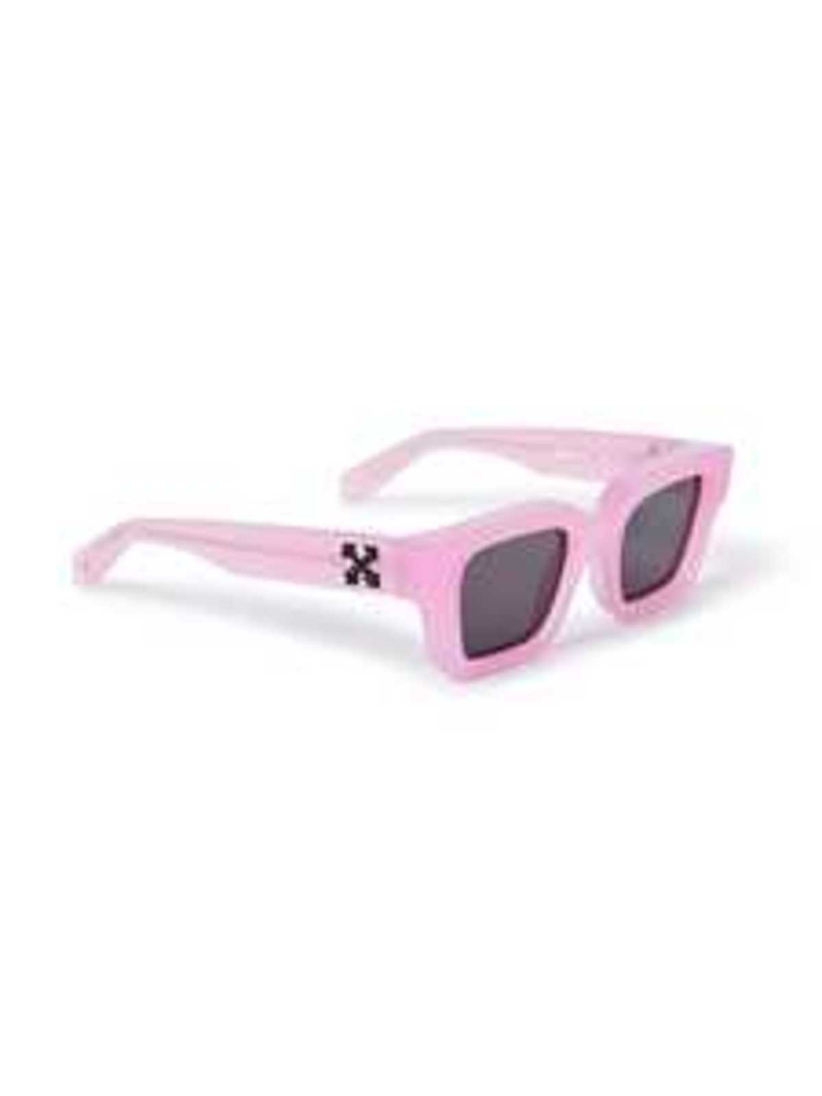 Off-White OERI008 Virgil Sunglasses - Pink Dark Grey - Image 2 of 2