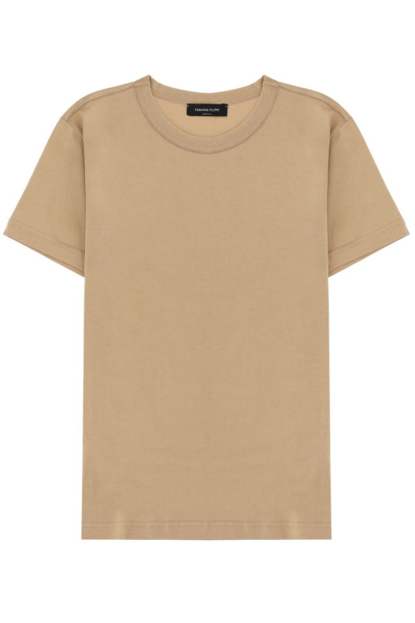 Fabiana Filippi Cotton T-Shirt - Beige