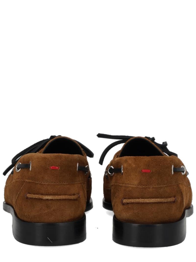 aeyd Harris Suede Loafer Flat Shoes - Brown