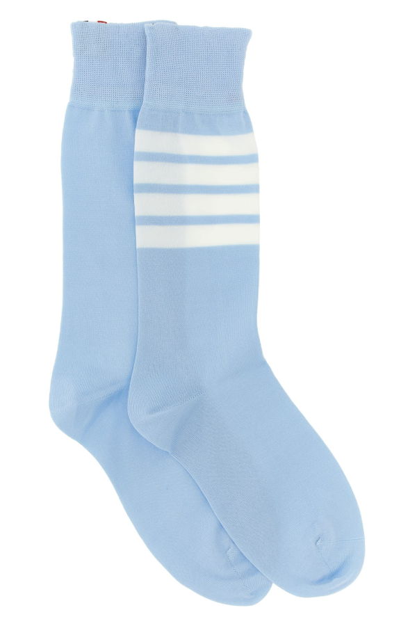 Thom Browne 4 Bar Socks - Light Blue