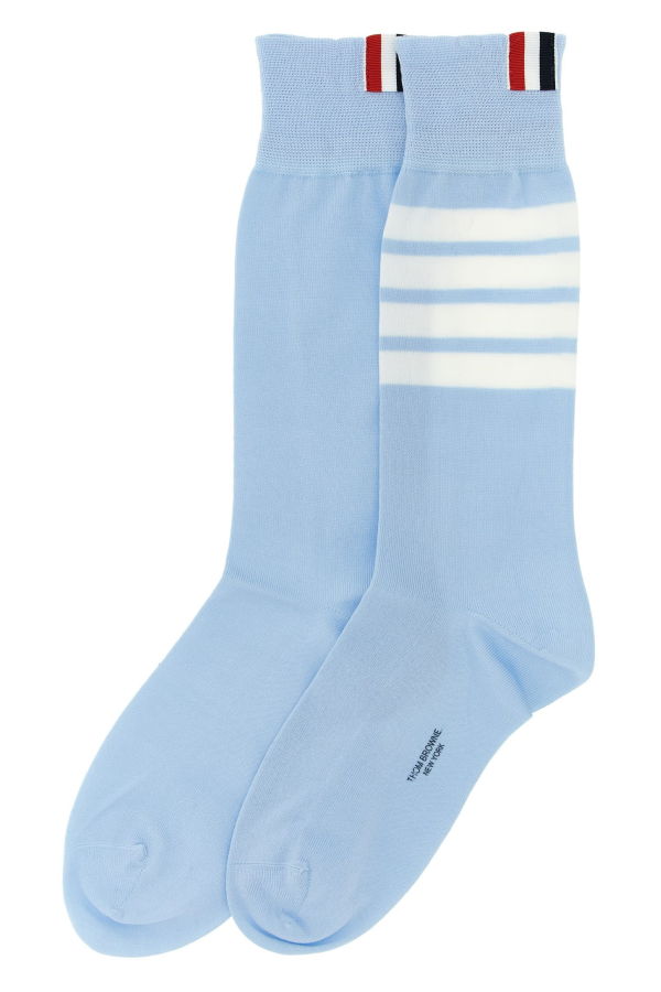 Thom Browne 4 Bar Socks - Light Blue