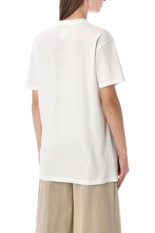 Anine Bing Logo Leo Tee - Ivory