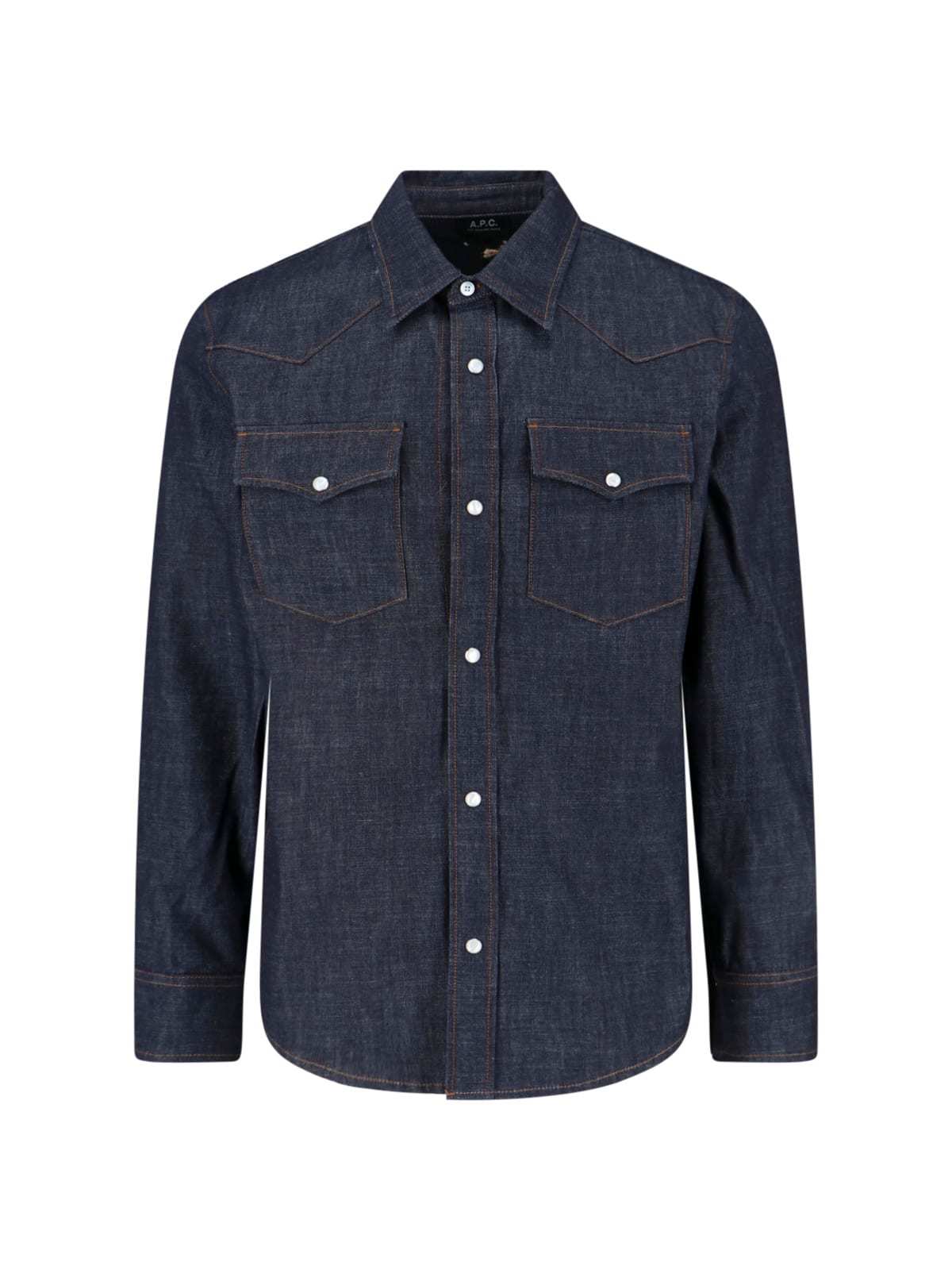 A.P.C. Denim Shirt - Blue - Image 1 of 5