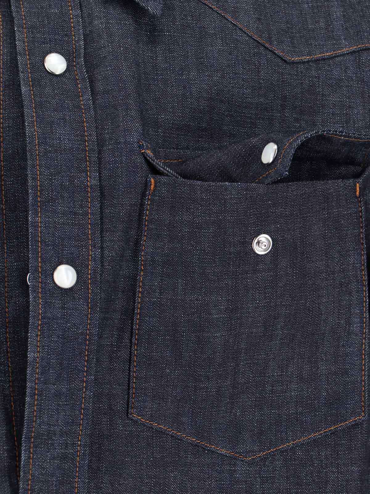 A.P.C. Denim Shirt - Blue - Image 3 of 5