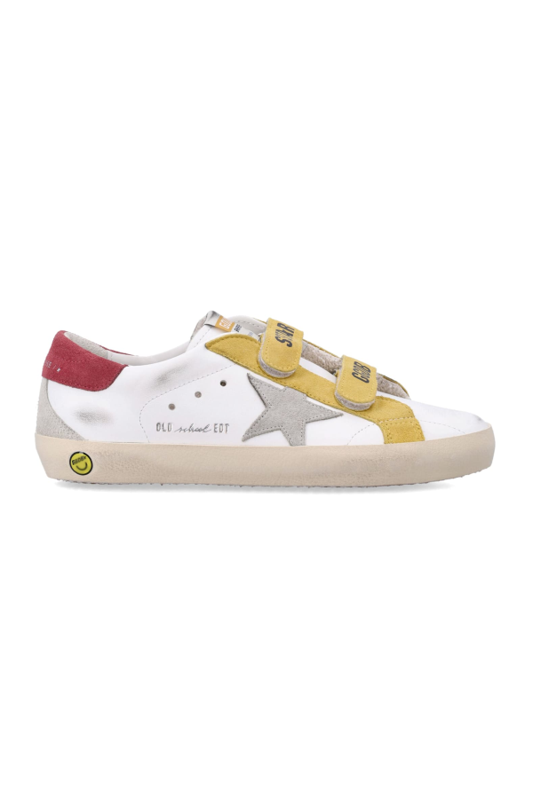 KIDS Golden Goose Old-School Leather Sneakers - White/Ice