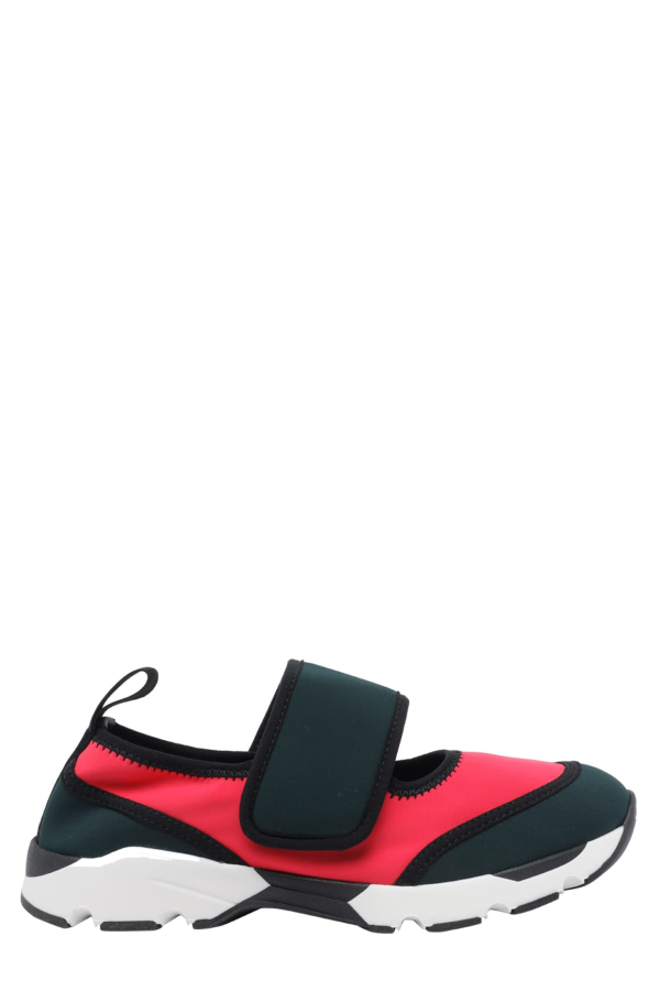 Marni Lycra Mary Jane Running Sneakers - Red