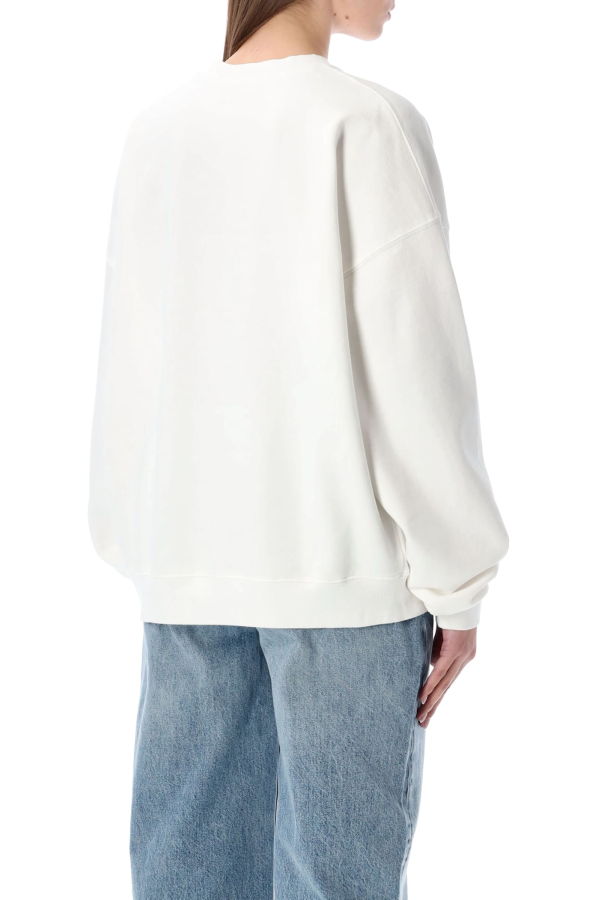 Anine Bing Miles Oversized Letterman Sweatshirt - Off White